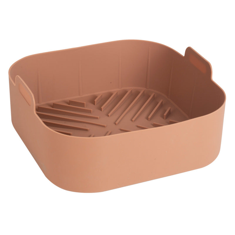 New Square Air Fryer Grill Pan BBQ Pad Air Fryer Silicone Pot