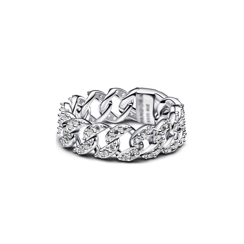 Anillo Elegante de Plata S925 – Diseño Brillante para Mujer