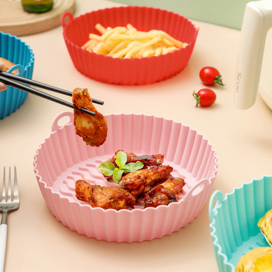 Air Fryer Silicone Pot Air Fryer Silicone Baking Pan Air Fryer Tray