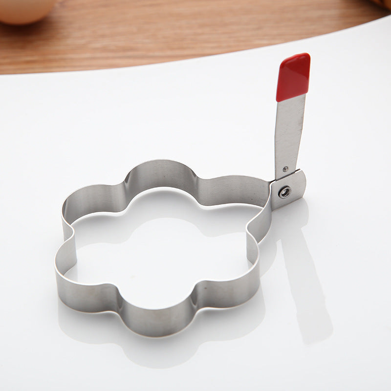 Stainless Steel Egg Cooker With Anti-Loose Clips Creative Heat-Proof Kitchen Gadgets Omelet Mold