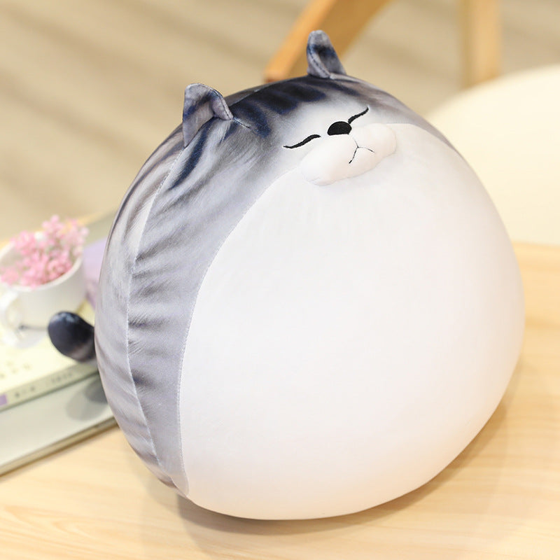 New Cute Printed Egg Cat Doll Plush Cat Pillow Home Cushion