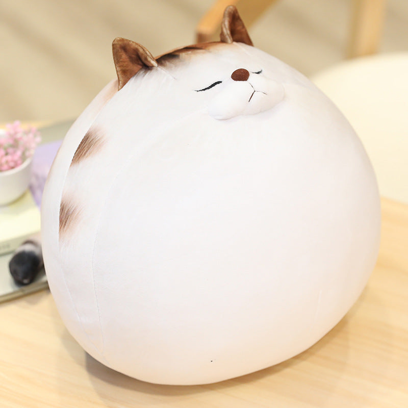 New Cute Printed Egg Cat Doll Plush Cat Pillow Home Cushion