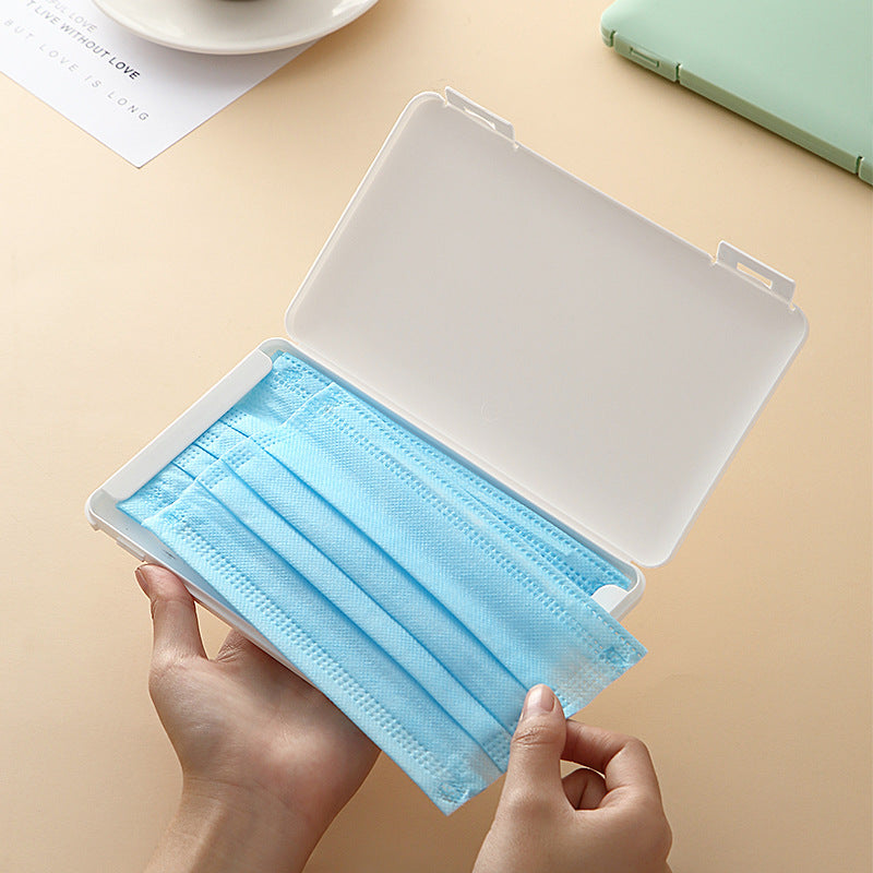 Dust Mask Storage Box Portable Storage Disposable Mask Storage Box Storage Organizer Box