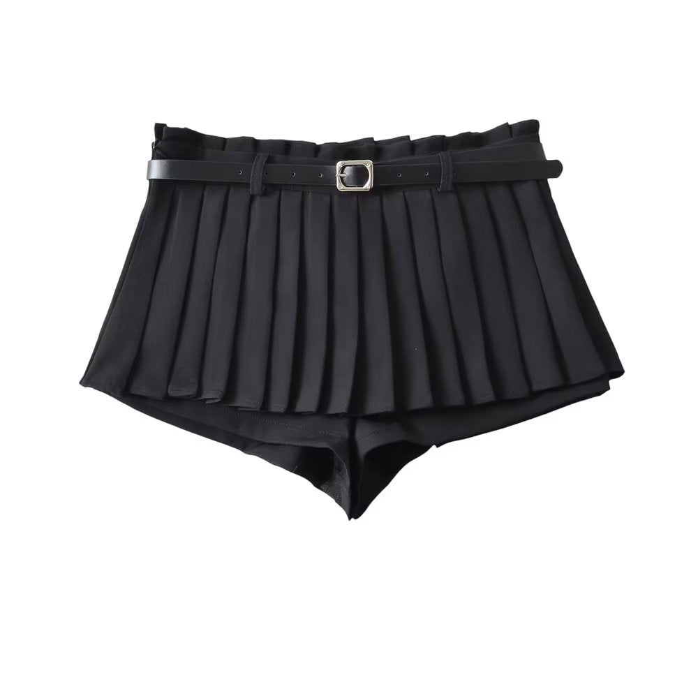 Slim fit A-line mini skirt
