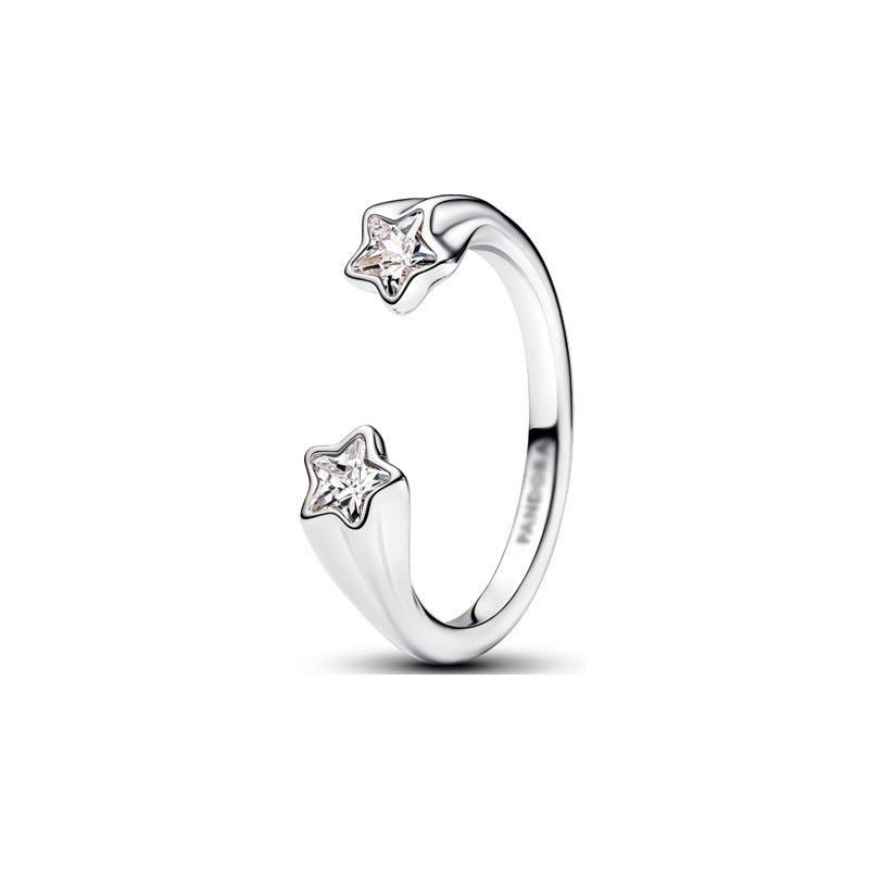 Anillo Elegante de Plata S925 – Diseño Brillante para Mujer