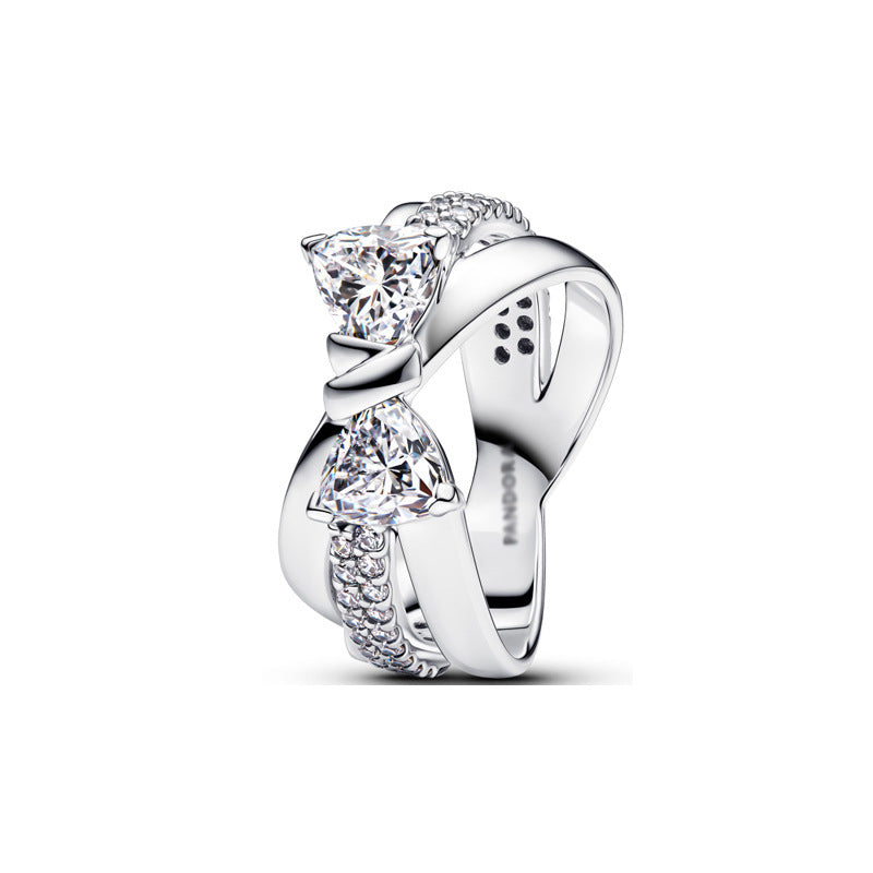 Anillo Elegante de Plata S925 – Diseño Brillante para Mujer