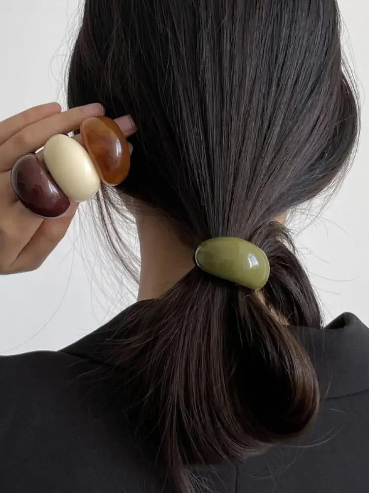 New Korean Fashion Elastic Hair Bands Hair Accessories Headwear Ponytail Holder Scrunchie For Women Girls