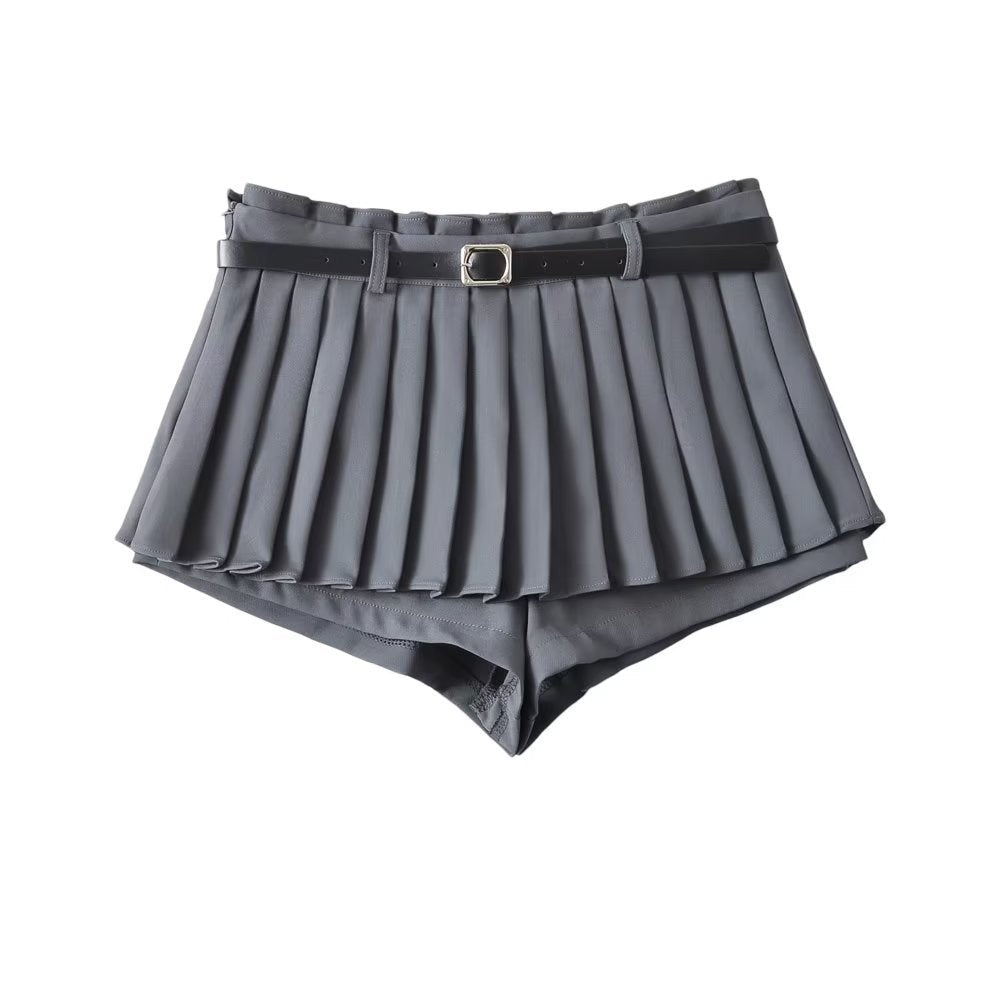 Slim fit A-line mini skirt